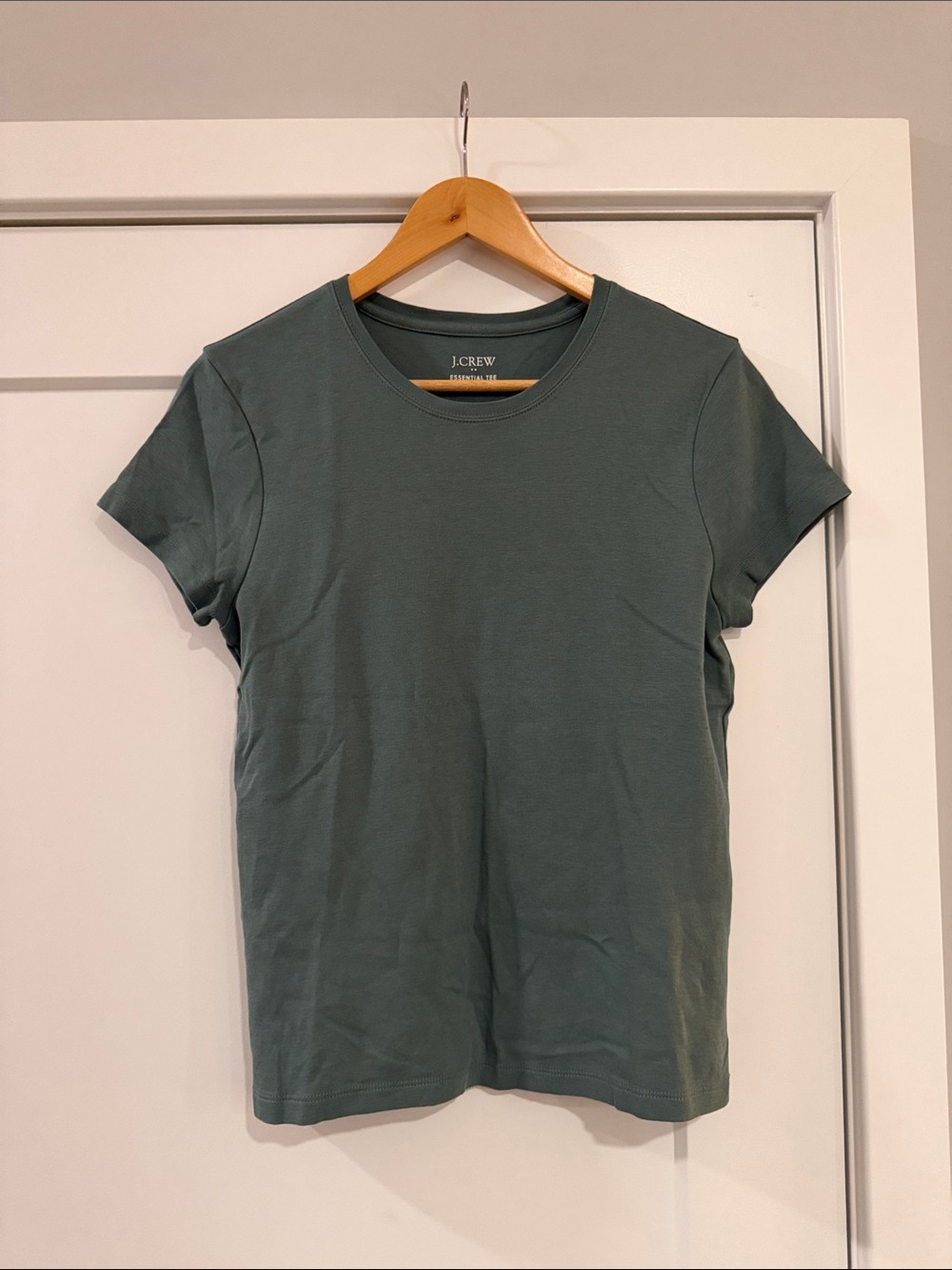 J. Crew Essential Tee in Teal Green